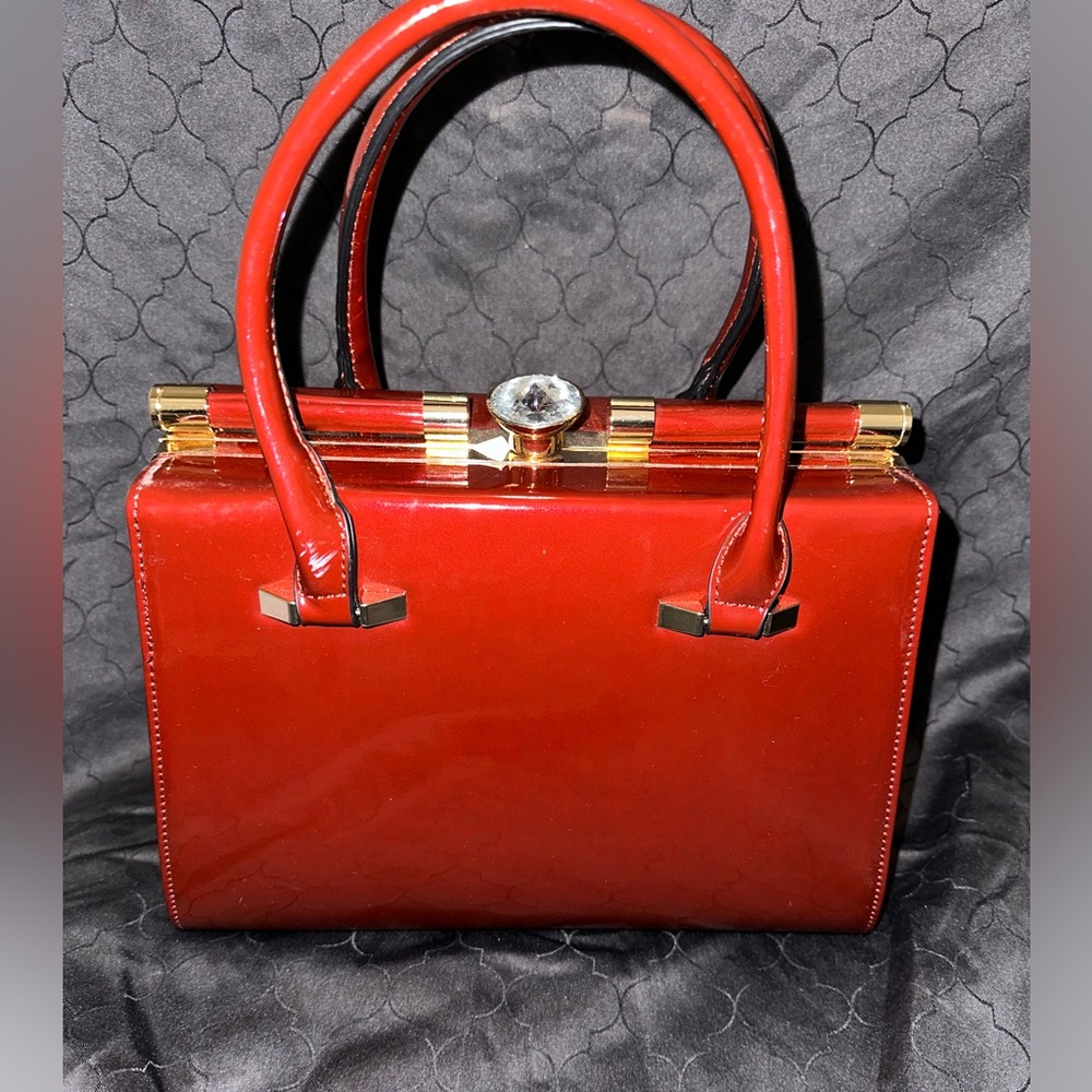 Dark red purse